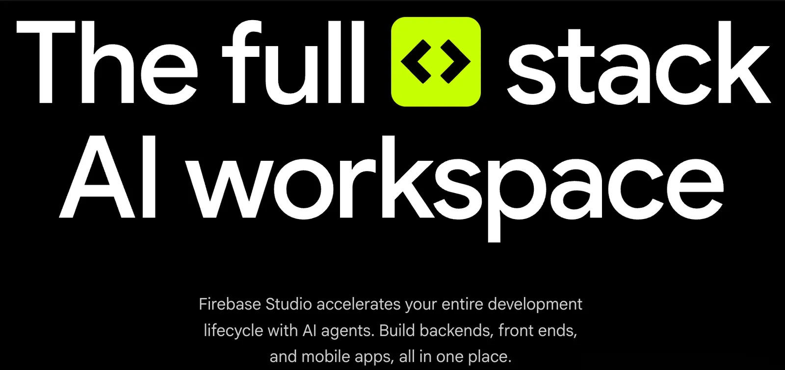 Firebase Studio